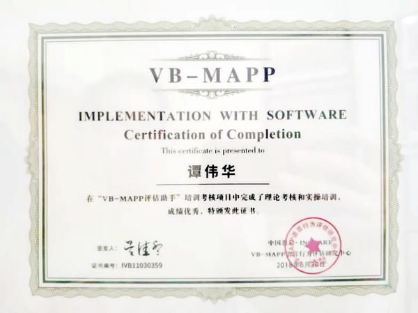 VB-Mapp评估0-4岁